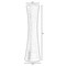 Contemporary Ceramic Textured Slim Hourglass Shape Table Vase Flower Holder